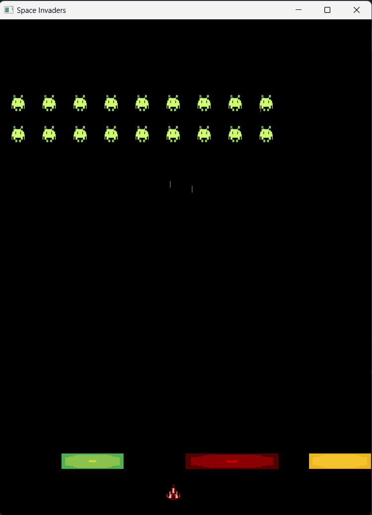 Picture of my Space Invaders game